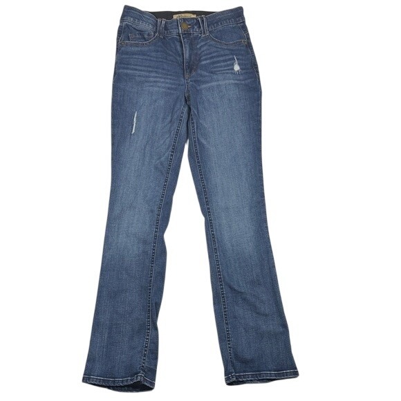 Democracy Denim - Democracy Ab Technology Bootcut Jeans Medium Wash Distressed Size‎ 2 B2479KECCXX